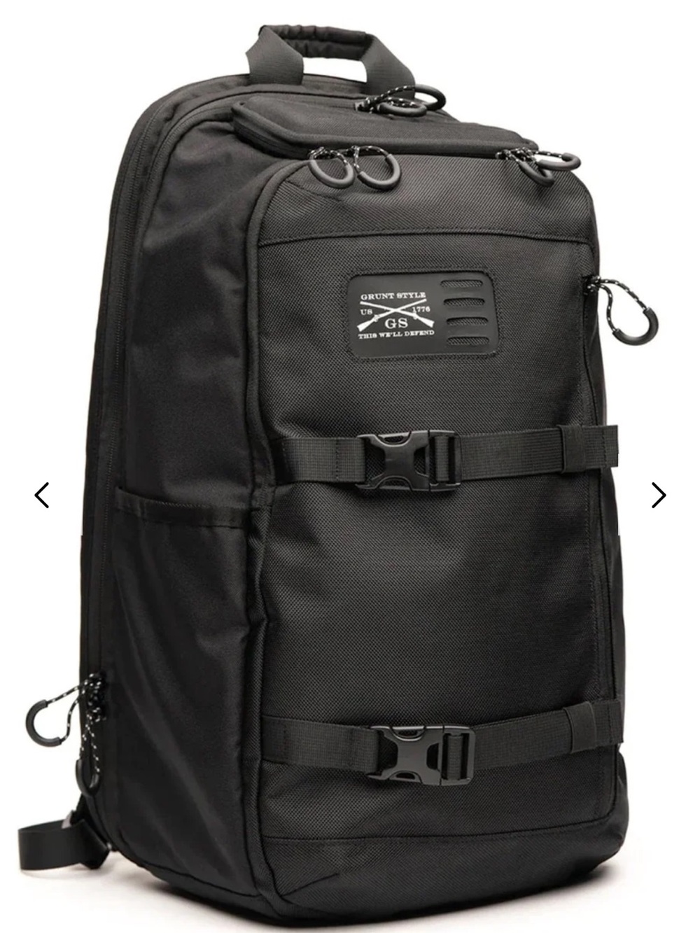 Grunt Style Everyday Carry Elite Upper Backpack in black with a rugged